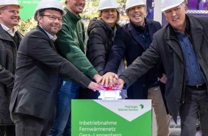 Moderne iKWK-Anlage versorgt 800 Wohnungen, speist überschüssigen Strom (Foto: TEAG Thüringer Energie AG)