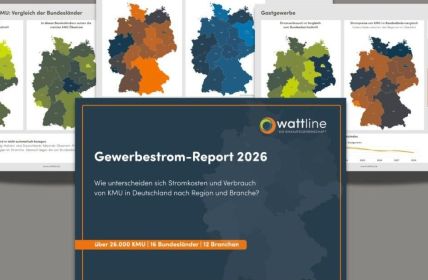 Neue Branche übergreifende Analyse zeigt Strompreise, Verbrauch und (Foto: wattline GmbH)